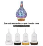 Ultrasonic 3D Glass Humidifier | Aroma Diffuser | VR-3D01 | 100ml - Image 6